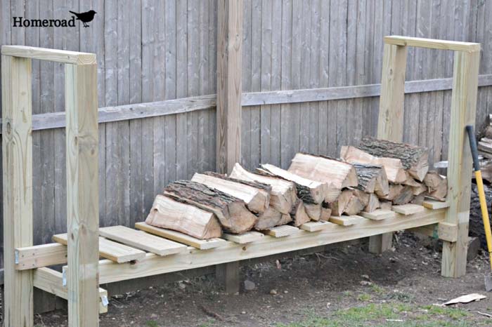 How to Make a DIY Log Holder #decorhomeideas