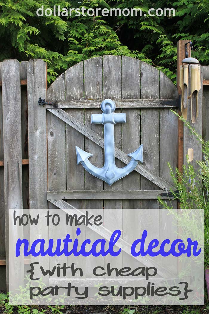 Make Your Own Hanging Anchor Sign #decorhomeideas