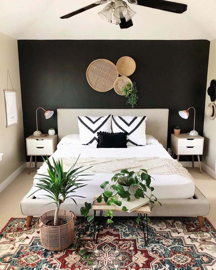 Modern and Mid-Century Master Bedroom #decorhomeideas