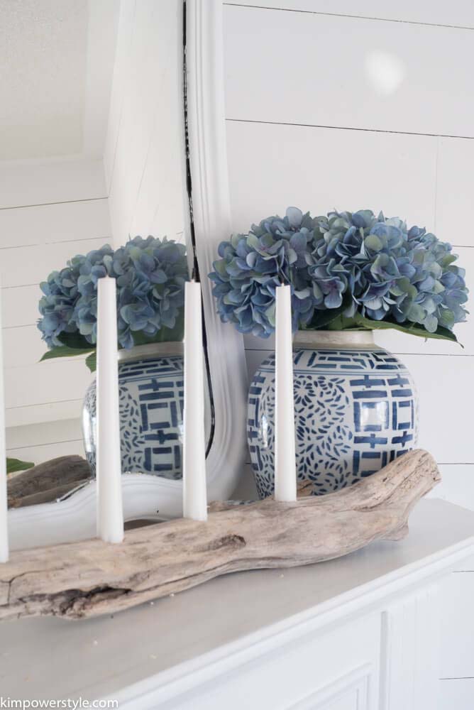 Rustic Driftwood Multiple Candle Holder #decorhomeideas