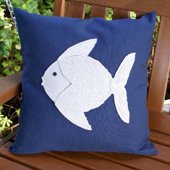 Sew This Adorable Fish Pillow #decorhomeideas