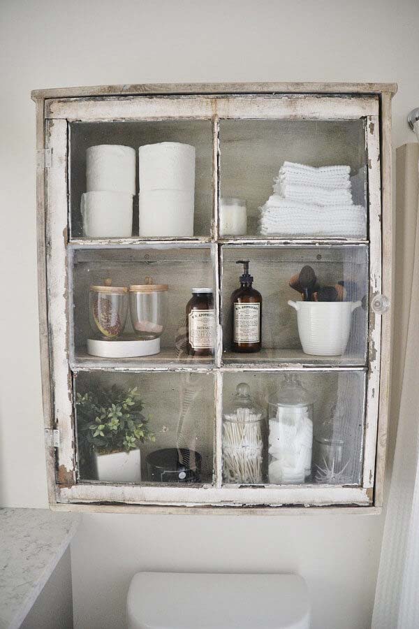 Shabby Curiosities Repurposed Cabinet #decorhomeideas