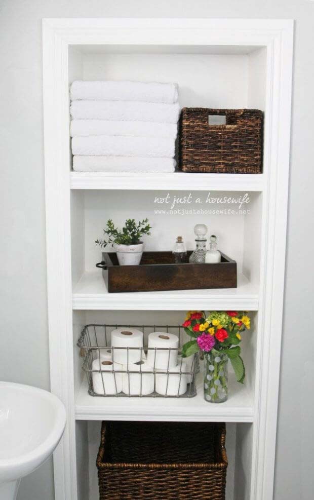 Spa Locker Streamlined Shelving Unit #decorhomeideas