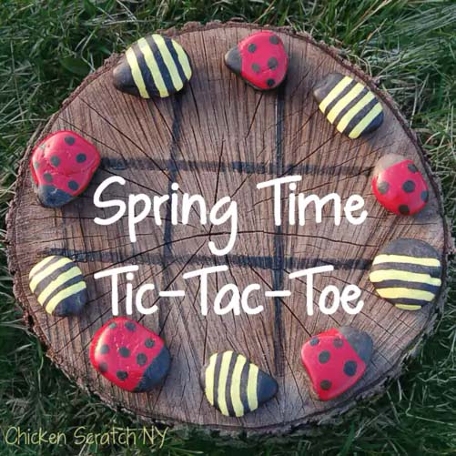 Spring Time Tic-Tac-Toe #decorhomeideas