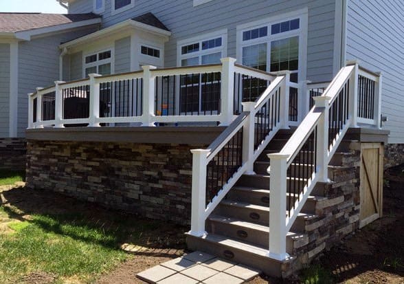 Stone Brick Deck Skirting