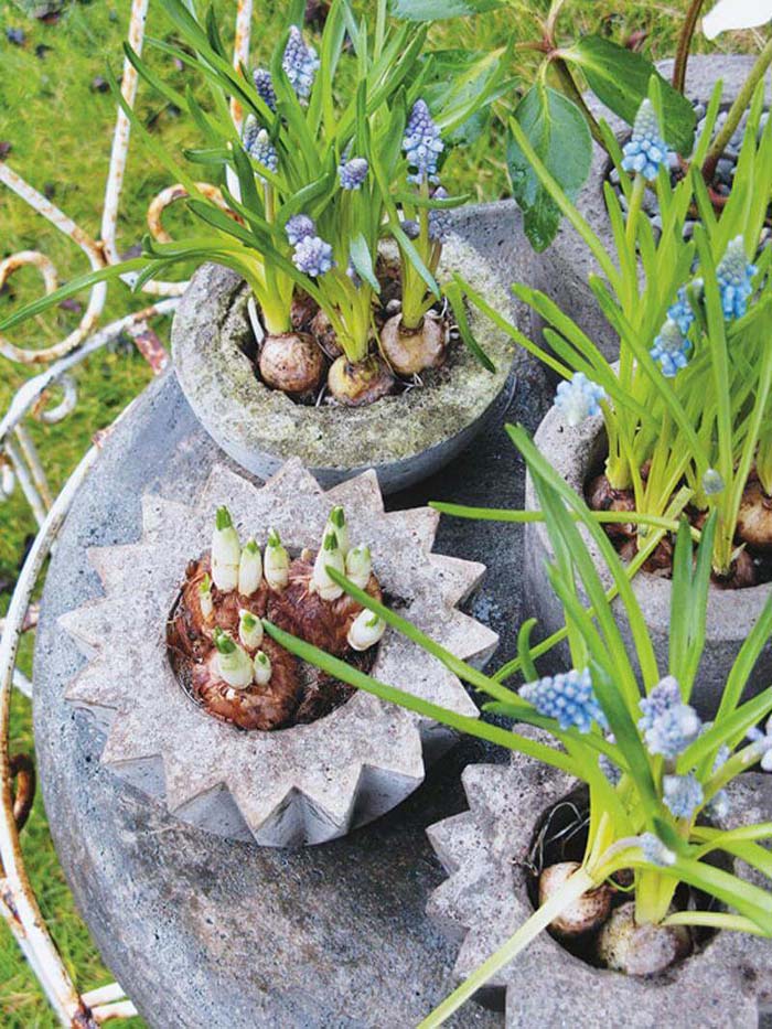 Stone Pot Planter Garden Display #decorhomeideas