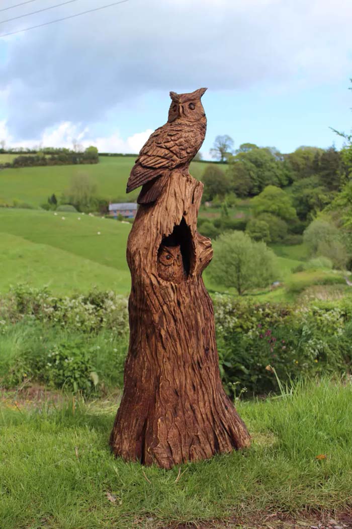 Turn A Stump Into A Sculpture #decorhomeideas