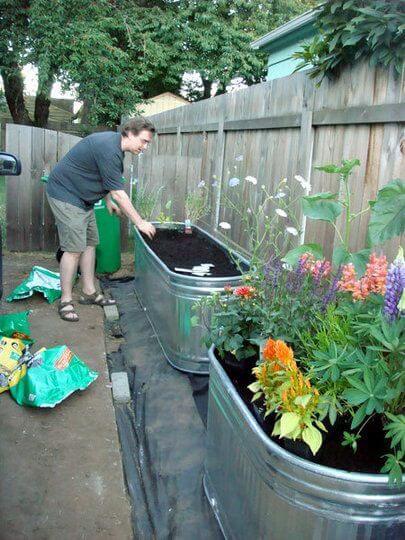 Water Troughs Raised Beds #decorhomeideas