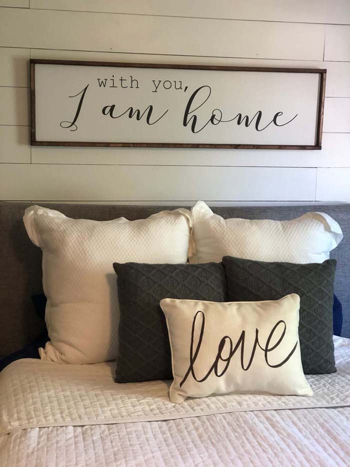 With You I am Home Master Bedroom #decorhomeideas