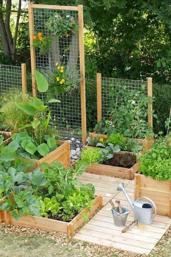 Wooden Raised Vegetable Garden Bed #decorhomeideas