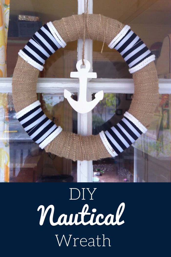 Wrap a Wreath in Burlap #decorhomeideas