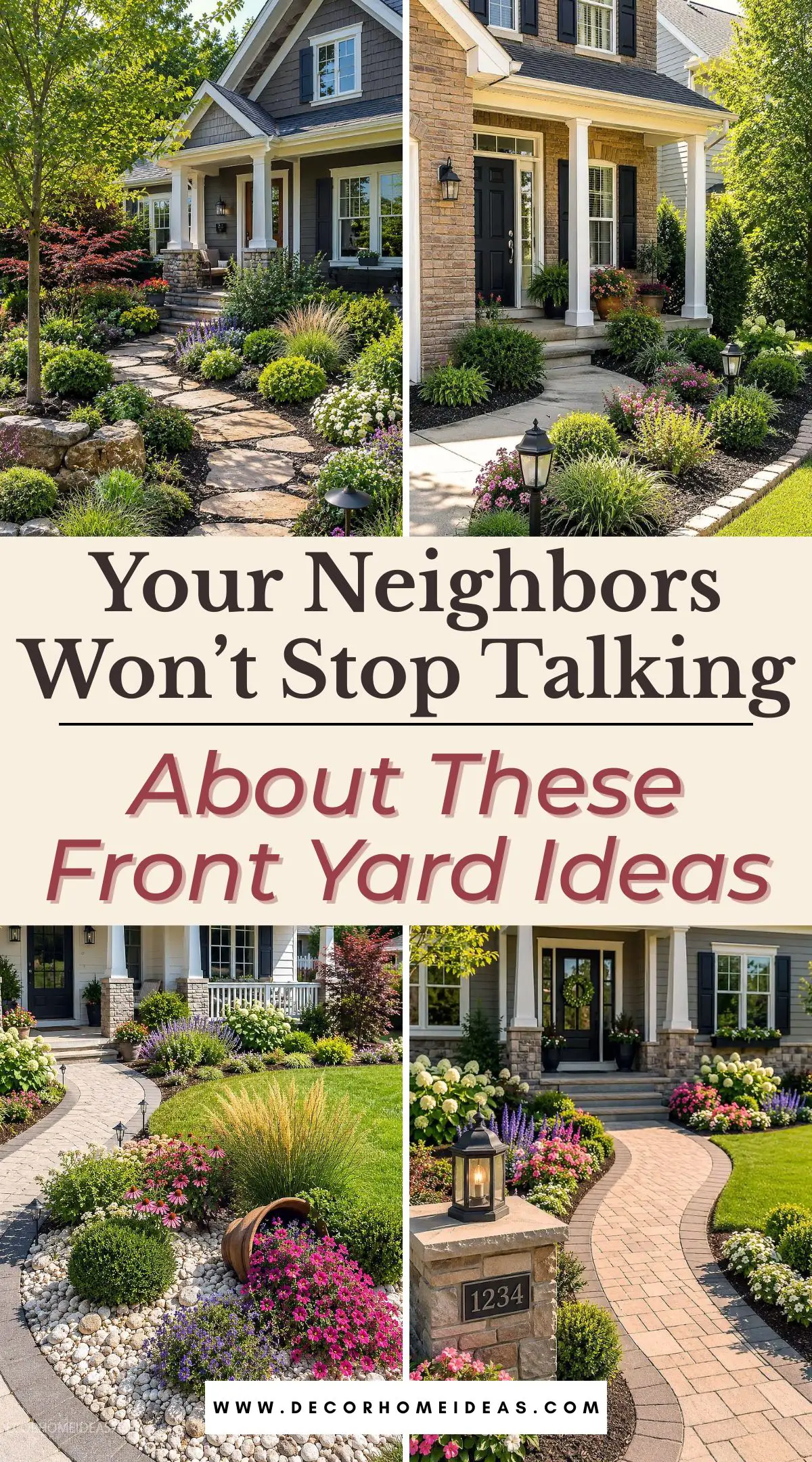 These eye-catching front yard landscaping ideas are designed to turn heads and make your home stand out. Find inspiration for pathways, plants, lighting, and modern curb appeal upgrades that look professionally designed.