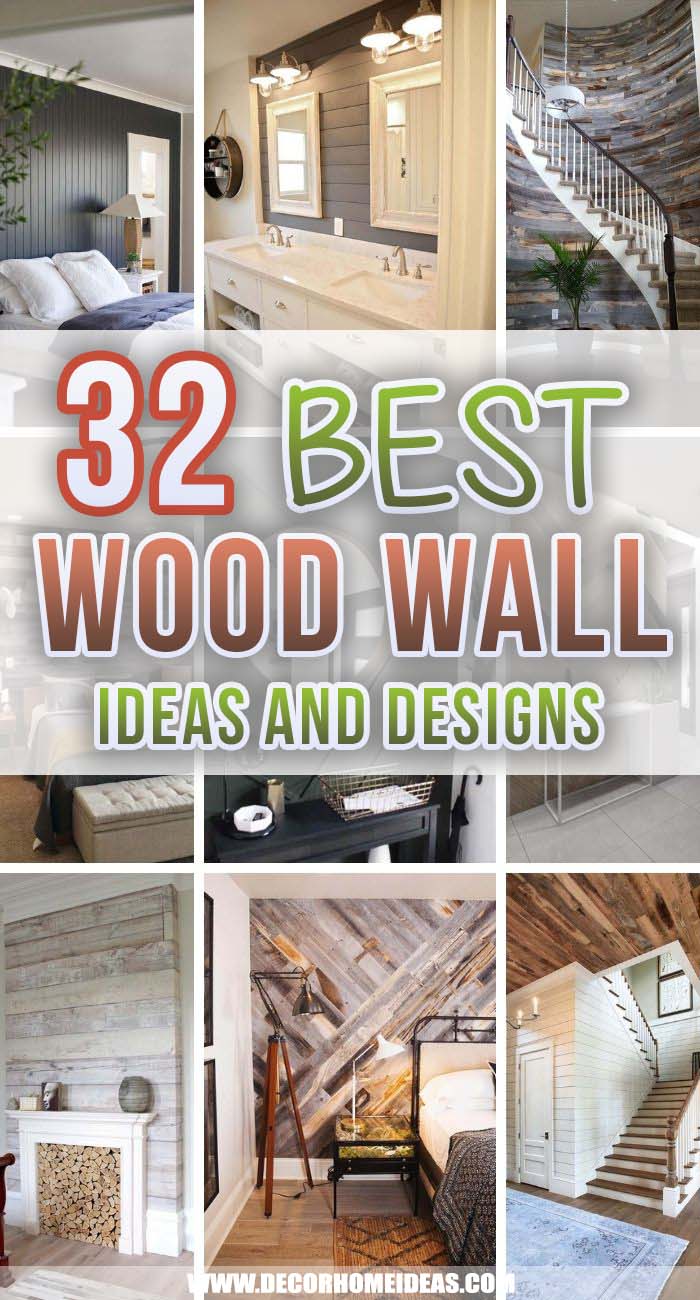 Best Wood Wall Ideas. Want to completely change the look of any room in your house and add some personalization. Check out the best wood wall ideas for inspiration on the perfect DIY wall! #decorhomeideas