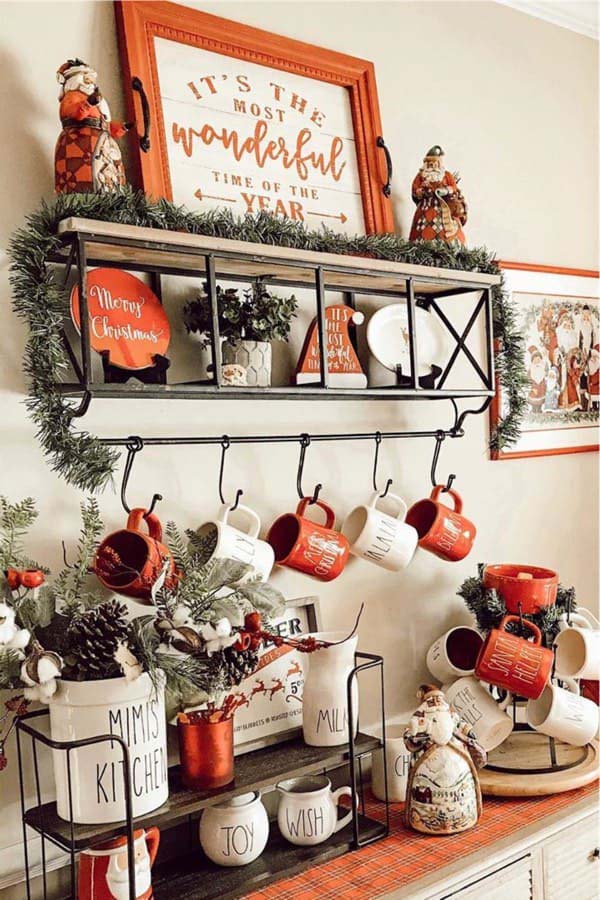 Christmas Coffee Bar Inspiration #decorhomeideas