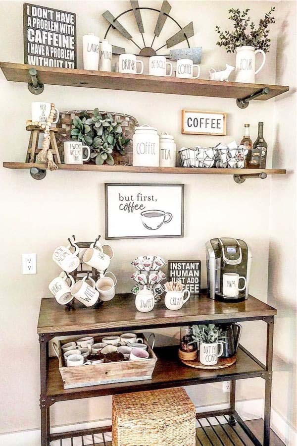 Coffee Bar For Party #decorhomeideas