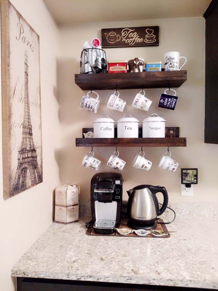 Coffee Trays on the Walls #decorhomeideas