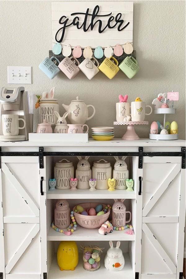 Easter Coffee Bar #decorhomeideas