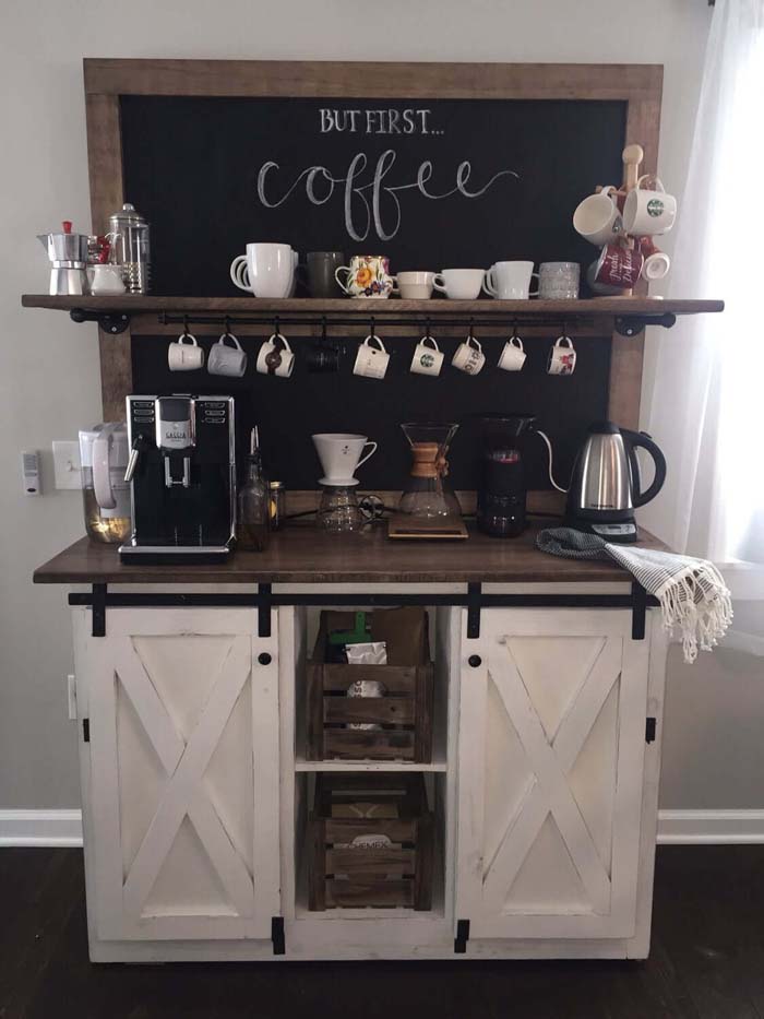 Farm House Blackboard Coffee Delight #decorhomeideas