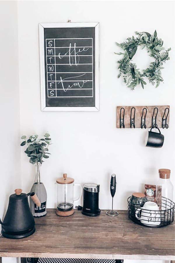 French Press Bar #decorhomeideas