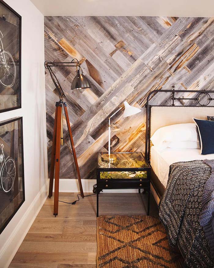 Hipster Vibes Criss-Cross Wood Wall #decorhomeideas