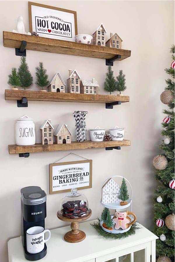 Holiday Coffee Bar #decorhomeideas