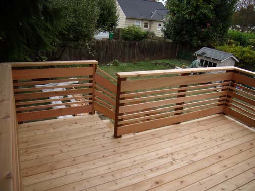 Horizontal Deck Railing #decorhomeideas