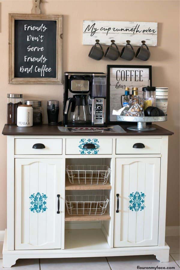 How To Make a DIY Coffee Bar at Home #decorhomeideas