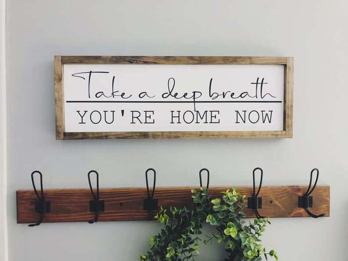 It's Good to Be Home Wooden Sign #decorhomeideas