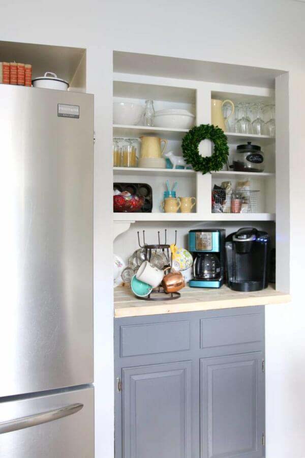 Making the Most of Above-Counter Storage #decorhomeideas