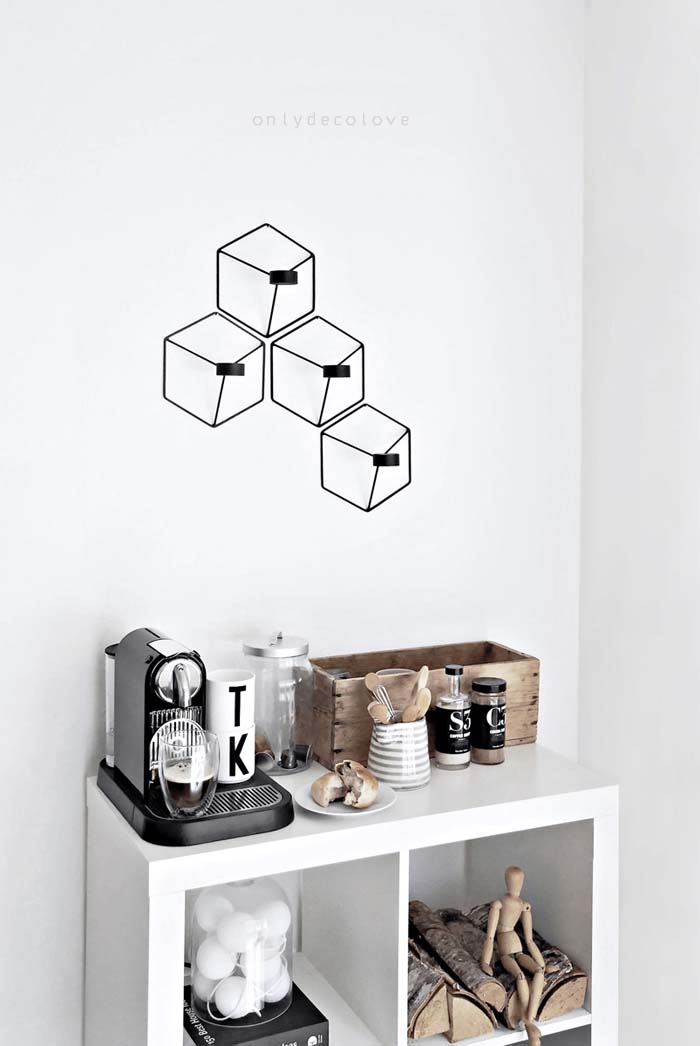 Minimalist Geometric Designs with Modern Equipment #decorhomeideas