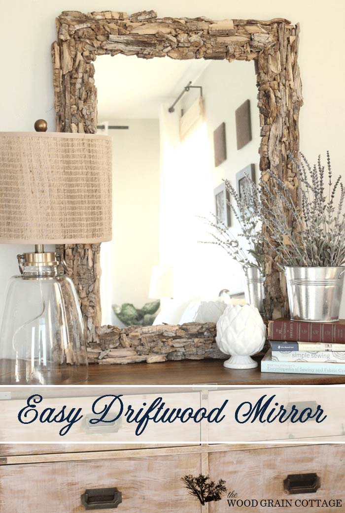 One of a Kind Driftwood Mirror #decorhomeideas