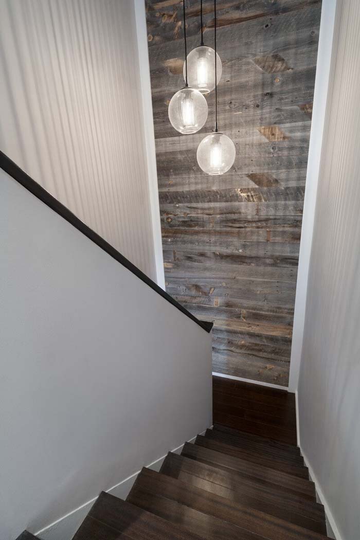 Pretty in Gray Tones Wood Wall #decorhomeideas