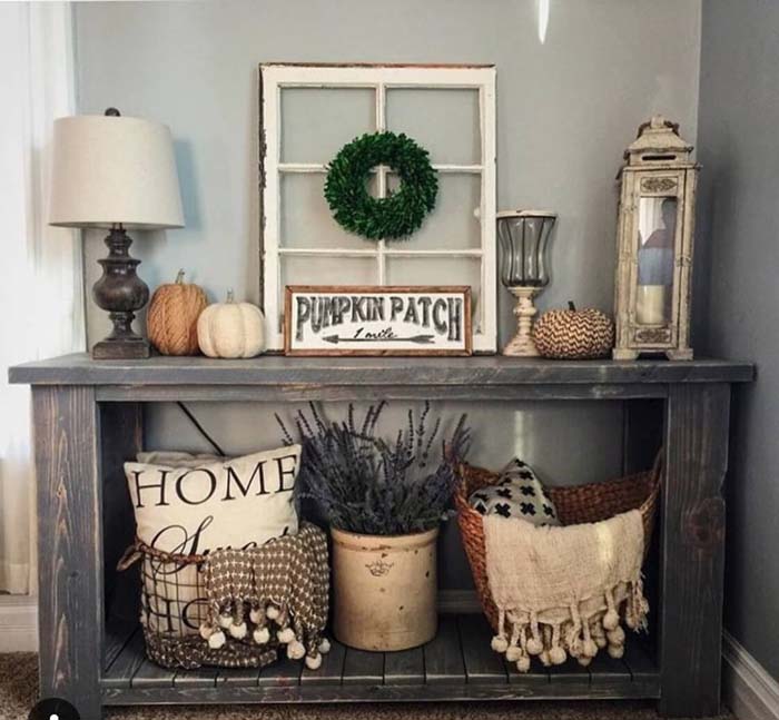 Pumpkin Patch Perfect Corner Display #decorhomeideas