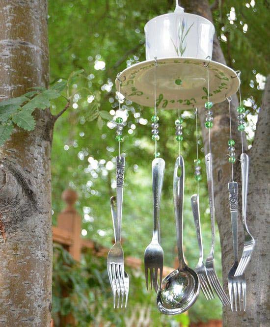 Silverware Wind Chime #decorhomeideas