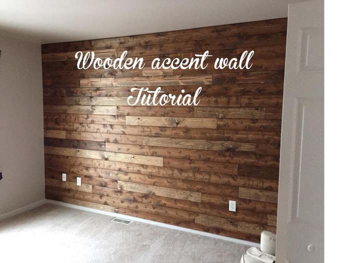 Simple, Smooth and Shiny Wood Wall #decorhomeideas