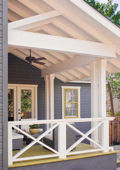 The X-Shaped Porch Railing #decorhomeideas