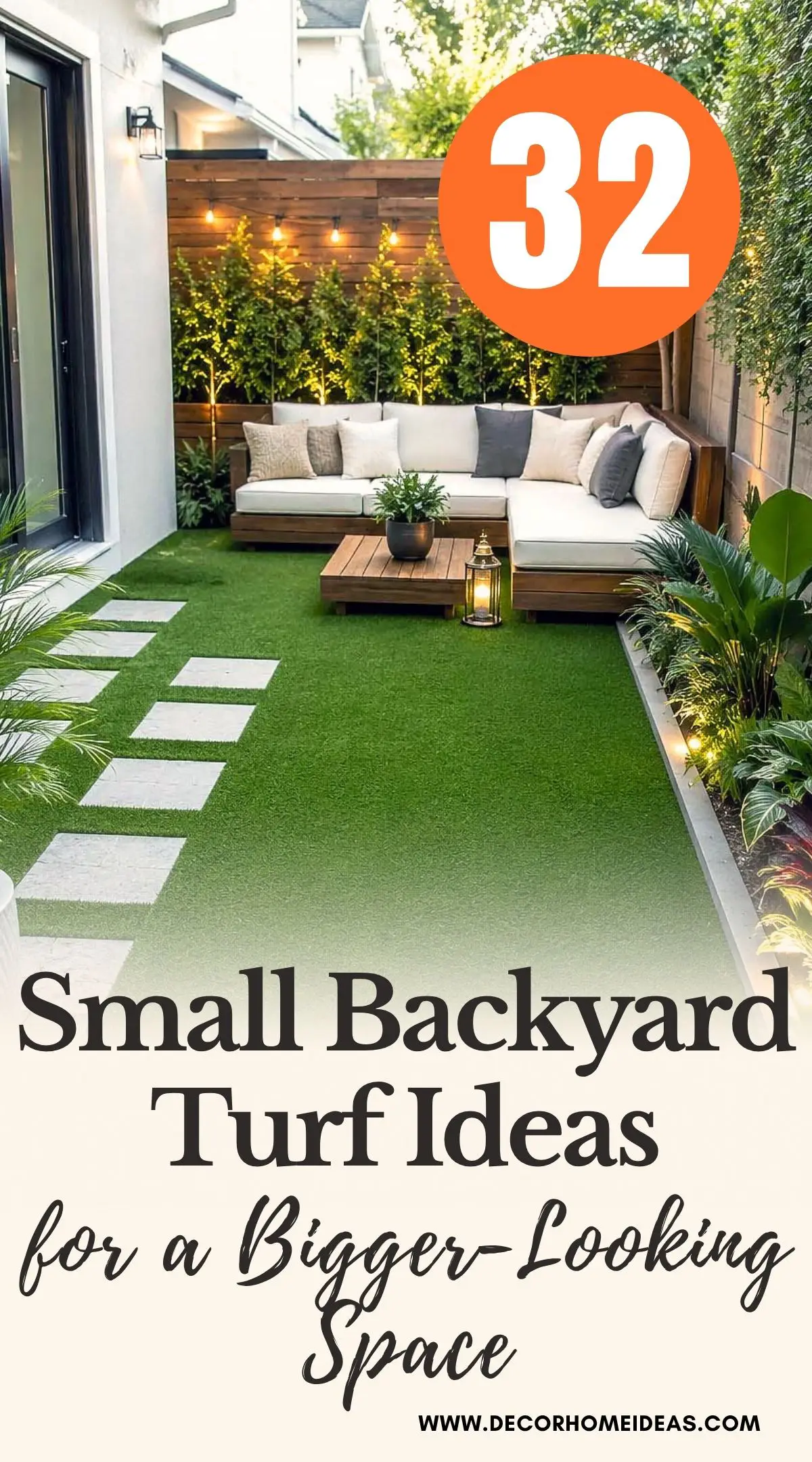 Transform a compact yard with 32 clever turf hacks that make small outdoor spaces feel larger and more inviting. Explore artificial grass layouts, modern landscaping ideas, backyard design inspiration, and low-maintenance outdoor upgrades.