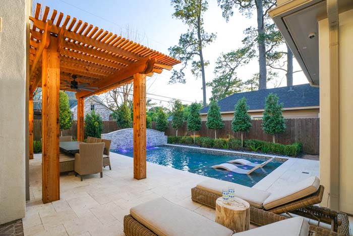 Trio of Pool Lounge Areas