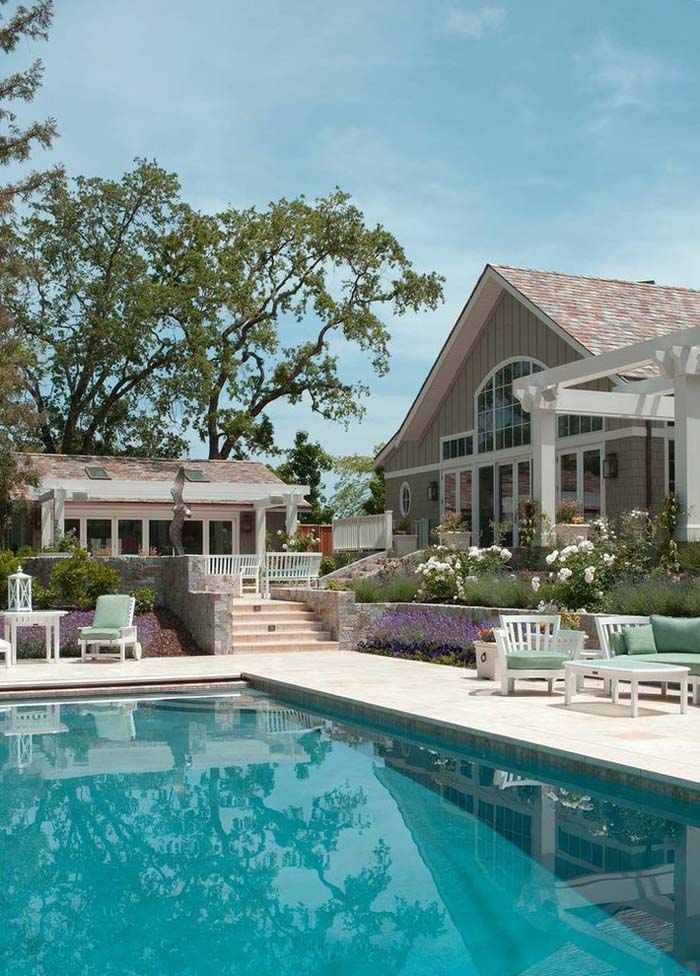 Pool House Leads to Sunken Splendor