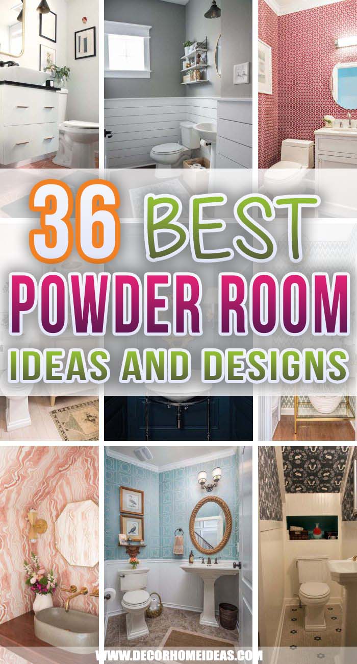 Best Powder Room Ideas. Whether you're looking to do a full makeover or add a few personal touches, any powder room can almost certainly benefit from a refresh. These are the best powder room ideas we selected for you. #decorhomeideas