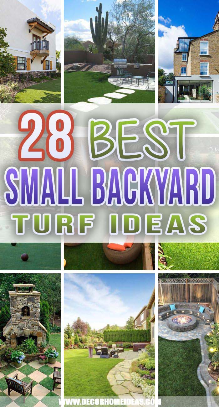 Best Small Backyard Turf Ideas. Make your small backyard all year round green and inviting with the best small backyard turf ideas and designs. Turn your outdoor space into an oasis of relaxation and tranquility.  #decorhomeideas