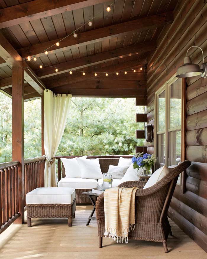 Cabin Loft Porch Ceiling