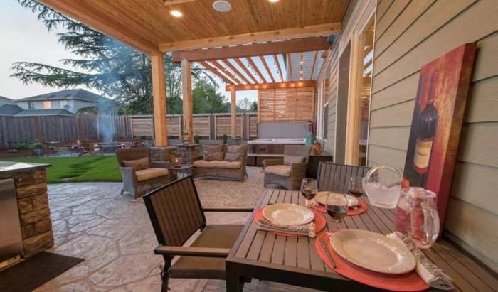 Sectional Back Porch Ceiling