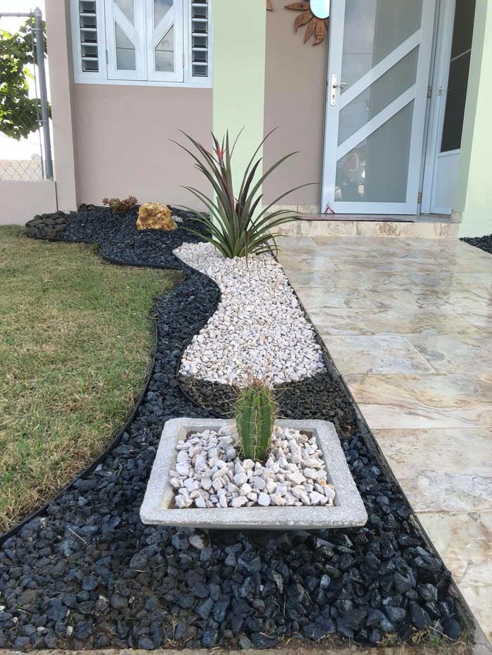 Create a Rock Garden Next to a Walkway #decorhomeideas