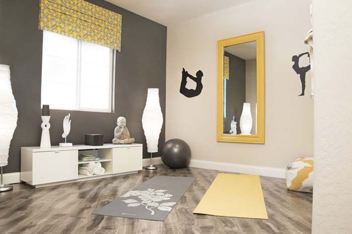 Creative Yoga Space #decorhomeideas