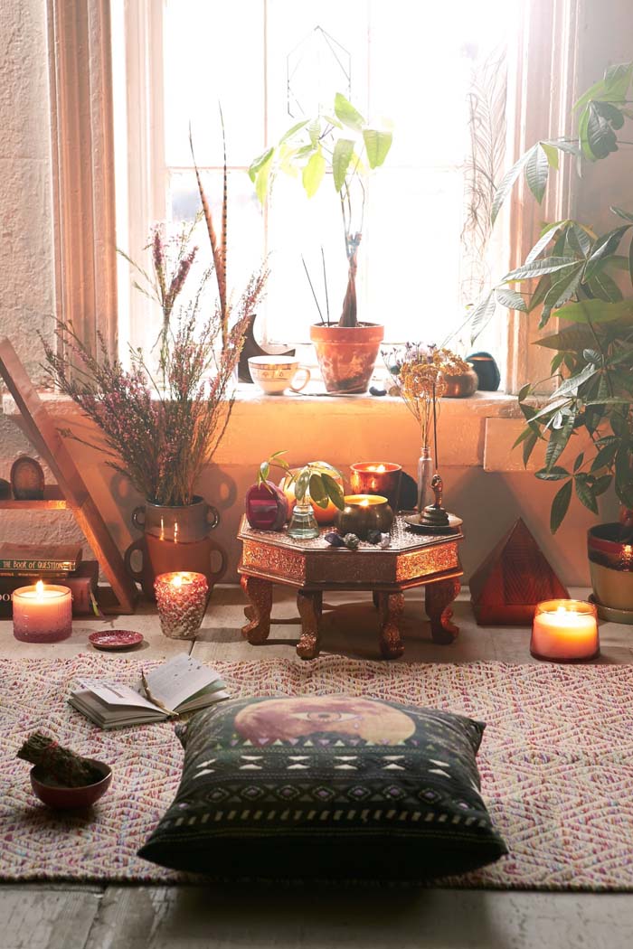 Defined Meditation Space #decorhomeideas