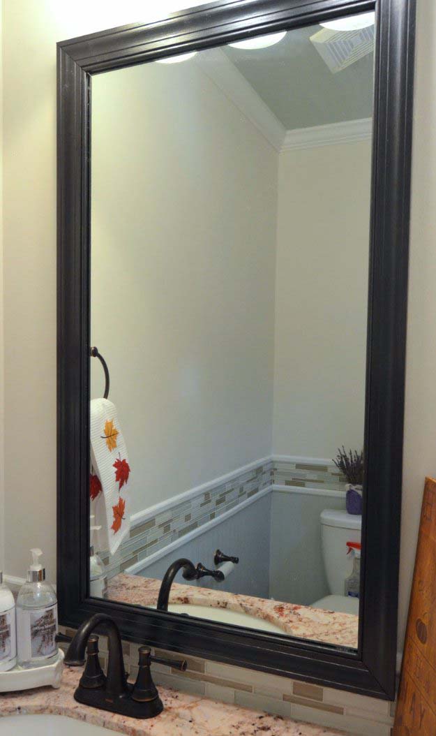 Upgrade A Plain Mirror With Clips