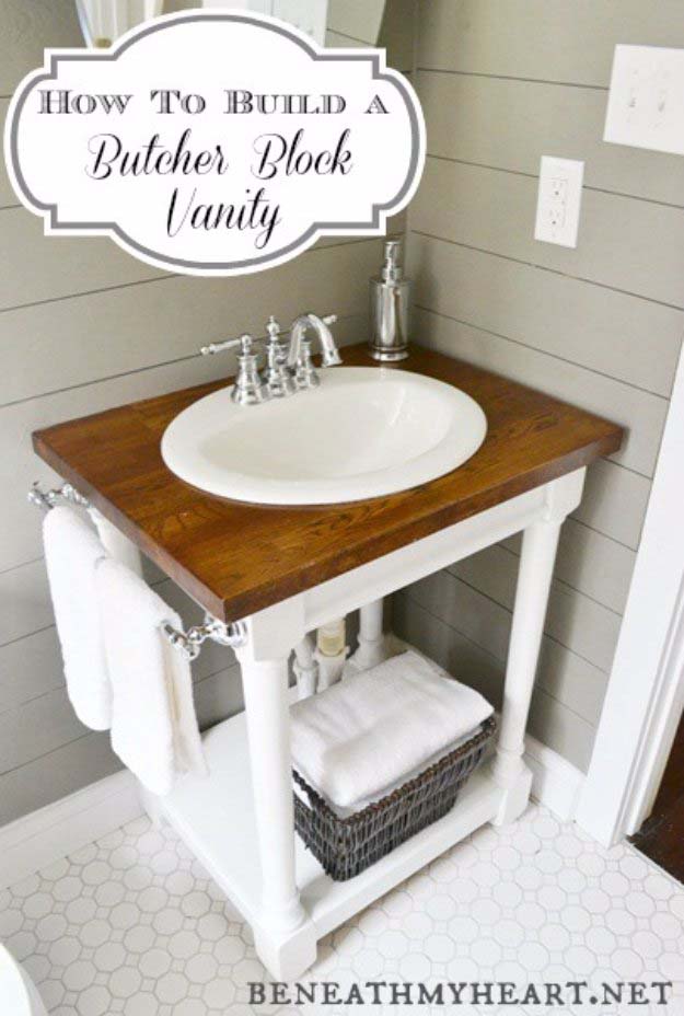 Make A Statement With A Rustic Vanity
