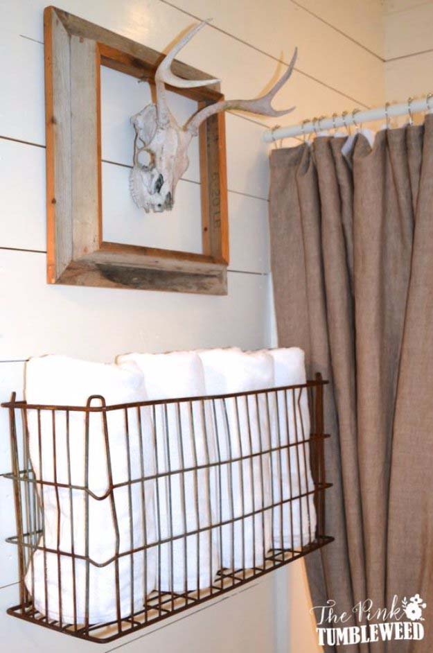 Add A Vintage Detail With A Metal Basket
