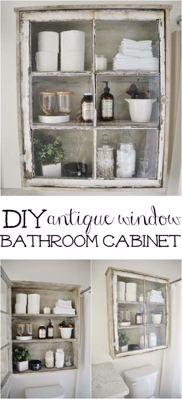 Antique Cabinet For Storage Over The Toilet